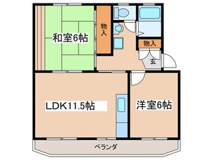 浜野ハイツの物件間取画像